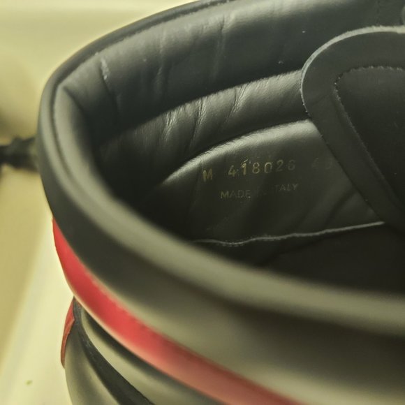 *RARE* Saint Laurent YSL Men's Red Black - Picture 4 of 10